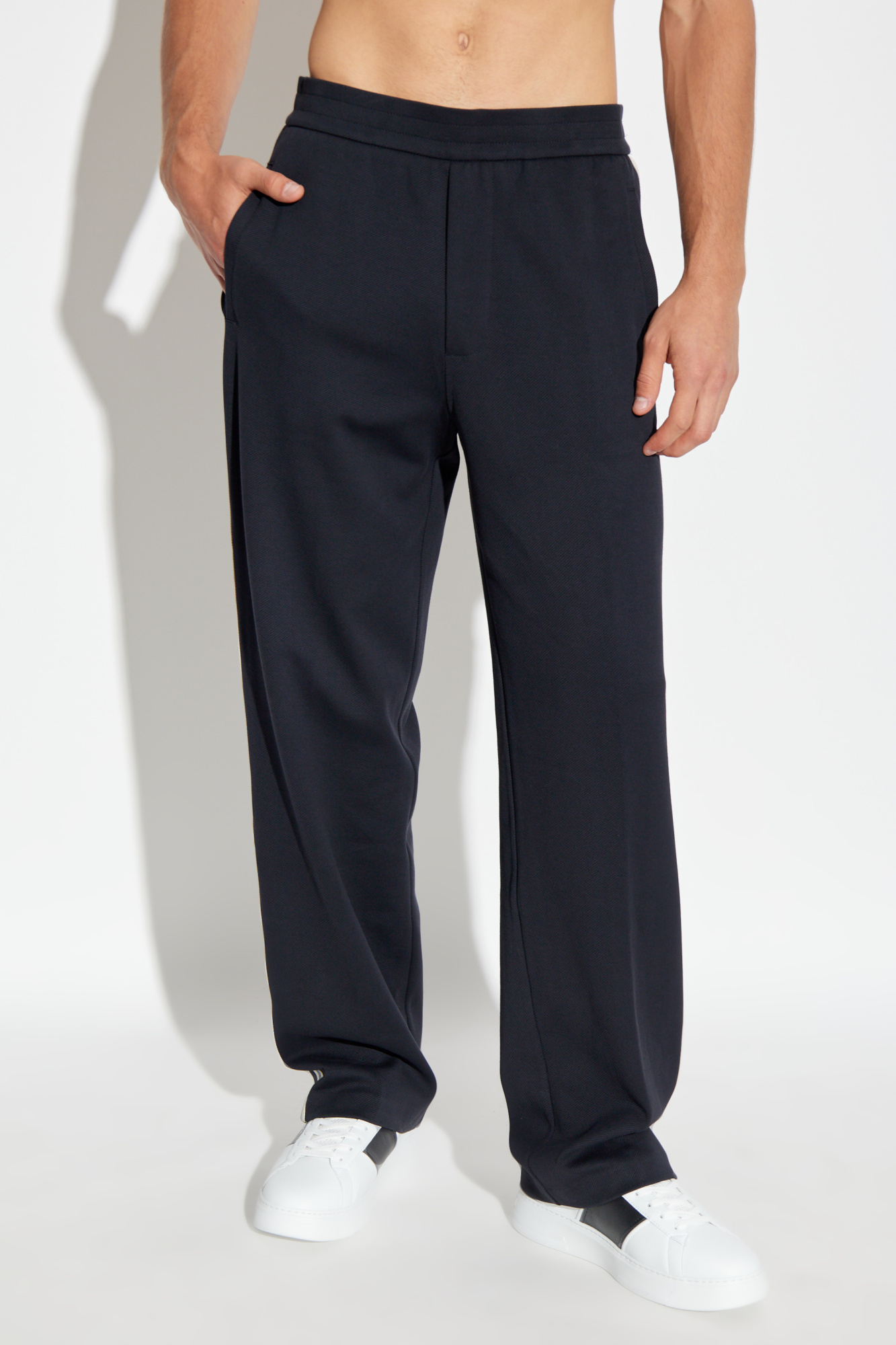 Black Trousers from the `Sustainability` collection Emporio